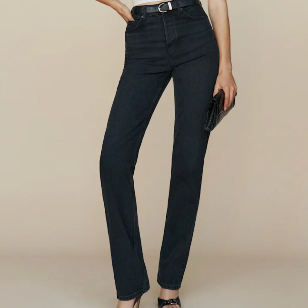 Reformation Cynthia High Rise Straight Long Jeans Vana - Size 26